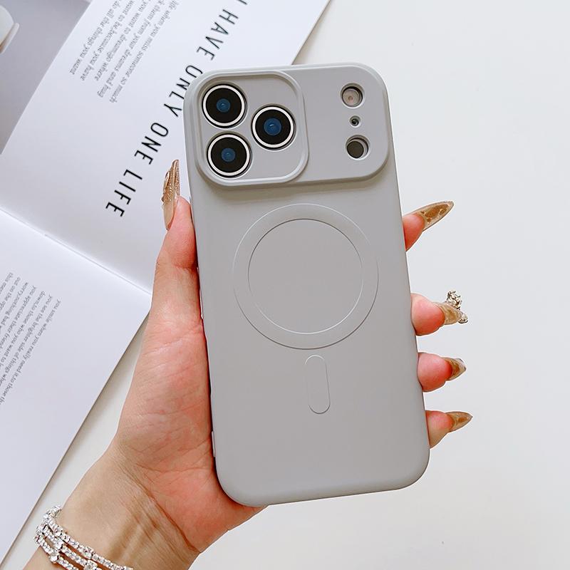For Magsafe Magnetic Wireless Charging Liquid Silicone Shockproof Phone Case For iPhone 17 Pro Max/17/17 Pro Bumper Back Cover