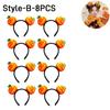 16PCS Halloween Spooky Pumpkin Hair Bands Quirky cute wash face headband women 2025 Halloween Party Hairpin Decoration Headpiece