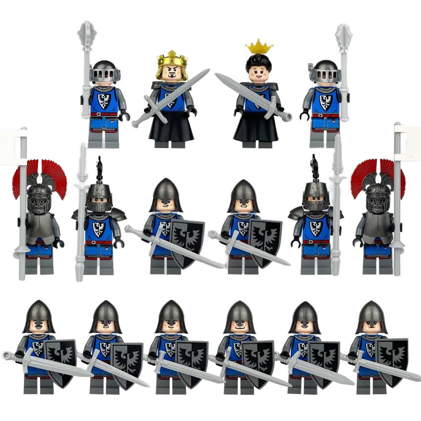 

Строительные блоки Минифигурки Средневековая война Эпическая битва Древний Рим Солдатская повозка Колесница Боевой конь Игрушки для детей