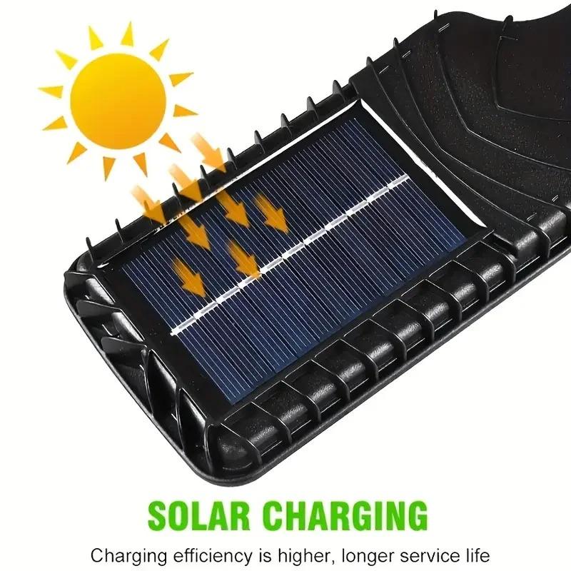 Solar Outdoor Lighting Safety Light Solar Induction Searchlight with 3 Lighting Modes Suitable for Parking Lots and Courtyards