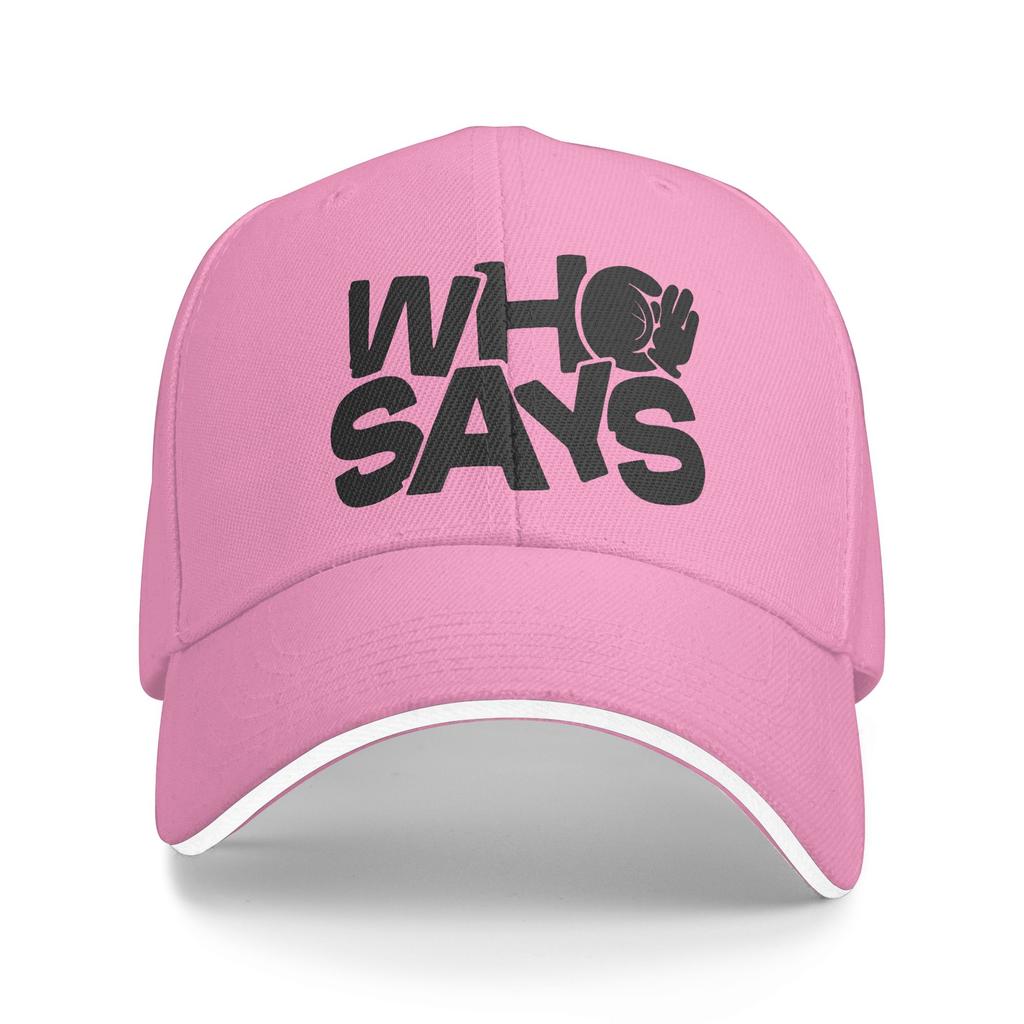 LYKN Who Says Casual Baseball Cap ThamePo Series Outdoor Sports Trucker Hat Summer Breathable Men Adult y2k Funny Baseball Caps