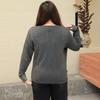 Plus Size Women S Striped Patchwork Long Sleeve Mock Two Piece Top