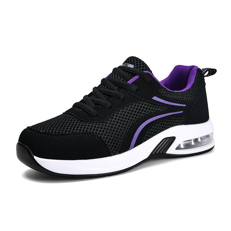 Breathable mesh sports shoes women's air cushion shock absorption women's shoes middle-aged and elderly mothers mesh air cushion women's shoes wa