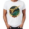 Mens T Shirt CCCP Russia Soviet Union USSR Era Space Interkosmos Boctok Rocket Buran Space Shuttle Tshirt Hip Hop Tees Tops