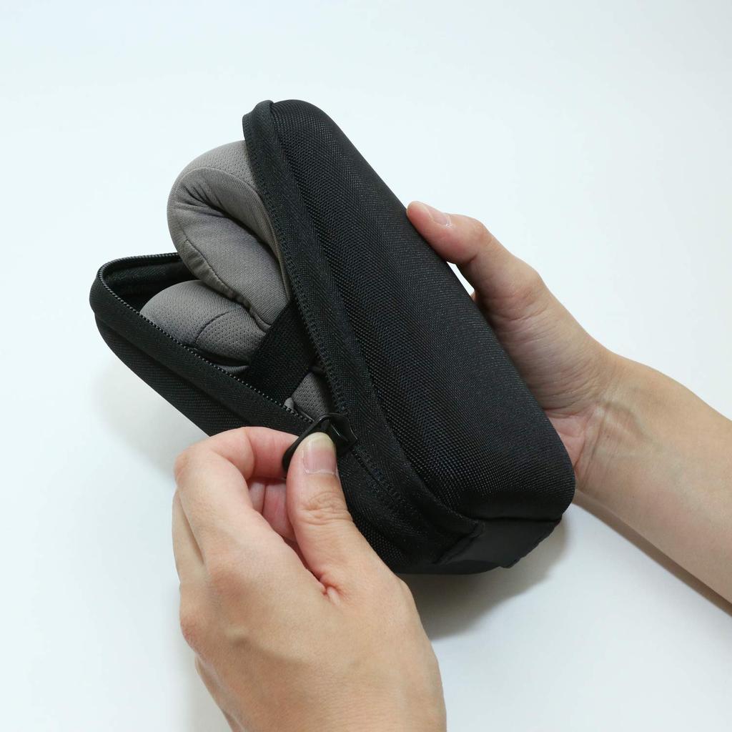 Miyoshi (Miyoshi Co., Ltd.) Memory Foam Neck Pillow, Gray, Approx. H220 X W210 X D100mm, MBZ-TP01/GY