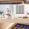 Gestell für 6 Kaffeebohnenschalen, schwarzes Gestell für Kaffeekapseln für alle Kaffeebohnenschalen, Küchenaufbewahrung