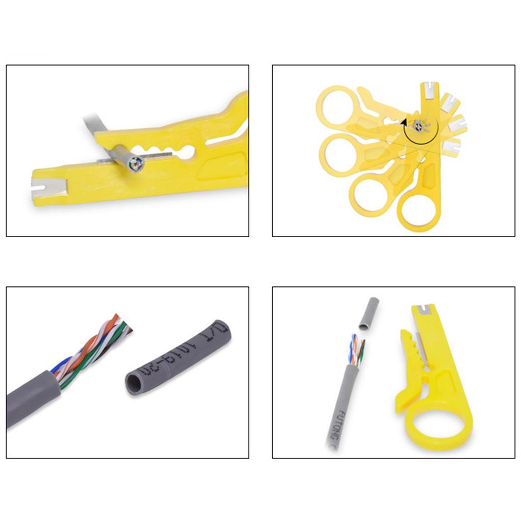 Mini Crimper Pliers Wire Stripper Knife Cable Stripping Useful Wire Cutter Tools Cut Line Pocket Multitool Crimping Tool