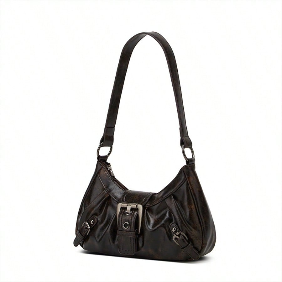 New shoulder tote bag retro commuting temperament style bag underarm locomotive bag female