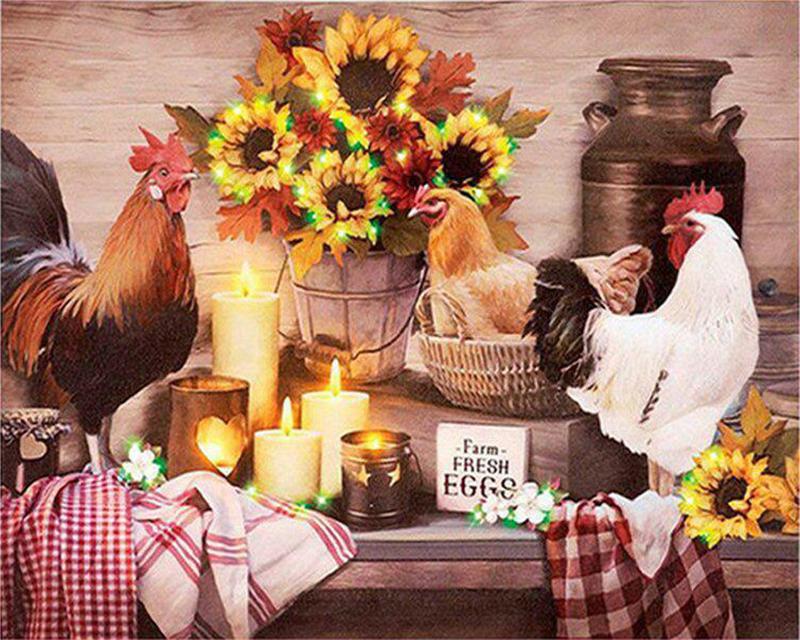 5d Diamond Painting Dandelion Ladybugs Pictures of Rhinestones Diamond Embroidery White Dog Rabbit Mosaic Cross Stitch Handicraft Easter Gift