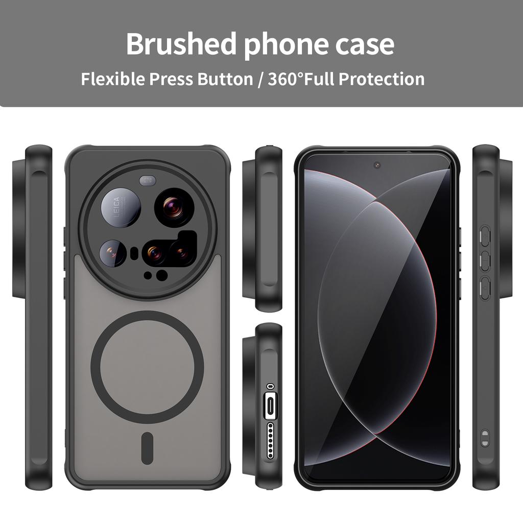 For Xiaomi 15 Ultra Case Compatible with MagSafe Anti Drop PC+TPU Phone Cover