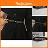 Trendy Black Elastic Waist Belt For Women Featuring Chic Chain Accents Perfect For Coats And Sweaters