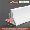 Double-Rib Support Water Barrier Strip Self Adhesive Splash Guard Seal Water Stop Strip  Floor Edge