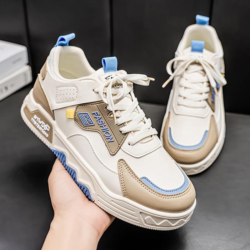 Herren Freizeitschuhe für alle Jahreszeiten Mode Skateboarden Studenten Bequeme Sneaker Jungen Trendige Schuhe mit weicher Sohle Atmungsaktiv