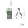 10 Pezzi Fermo Rivetto Fastener a U Universale per Console Centrale Cruscotto Auto Clip Metalliche per Pannelli Trim Auto