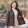 Elegant Padded Hooded Jacket for Mid-Aged Women