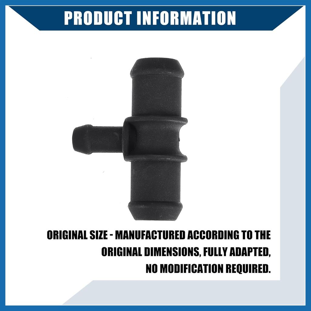 HVAC Heater Hose Tee Connector for Ford Transit Connect 2010-2013 / Heater Pipe Connector/Durable / 1 Set Black Item Replacement