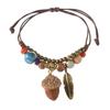 Handmade Woven Ceramic Bracelet, Retro Ethnic Style Bracelet for Women