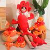 Lobster and Crab Plush Toy Pillow with Headgear Hat Prop