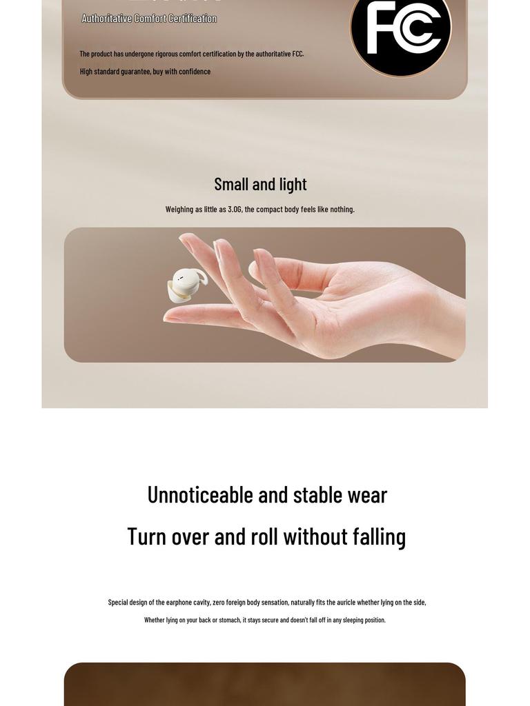 2025 Bluetooth In-Ear Sleep Earphones: Noise-Canceling, Comfy Fit, Long Battery