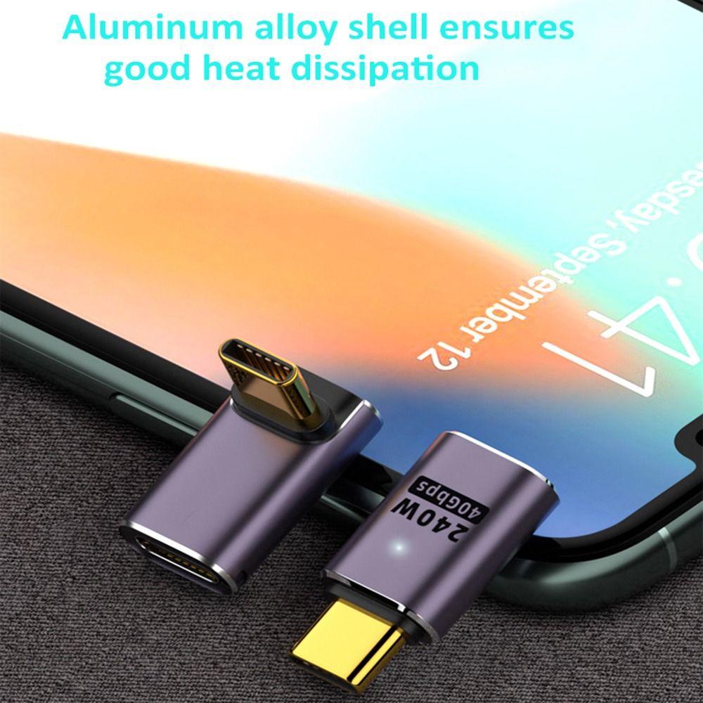 Laptop Data Transfer Male To Female 240W Fast Charging Type C Adapter 40Gbps USB C Converter