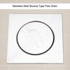 Stainless Steel Pedal Bounce Type Floor Drain for Bathroom Washroom Garage Basement