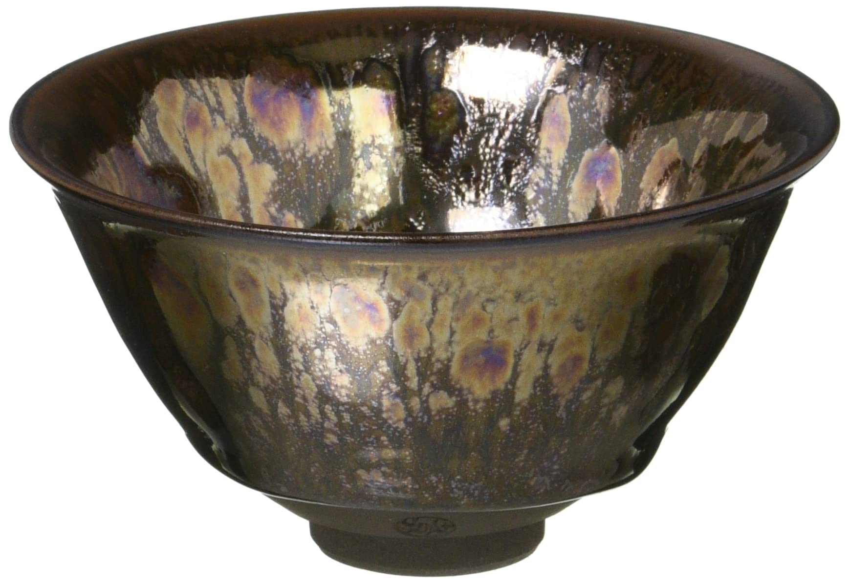 

Киотская керамика, Керамика Киёмидзу, Печь Тоан, Чашка для саке, Ржавый Тэммоку KTA849-08