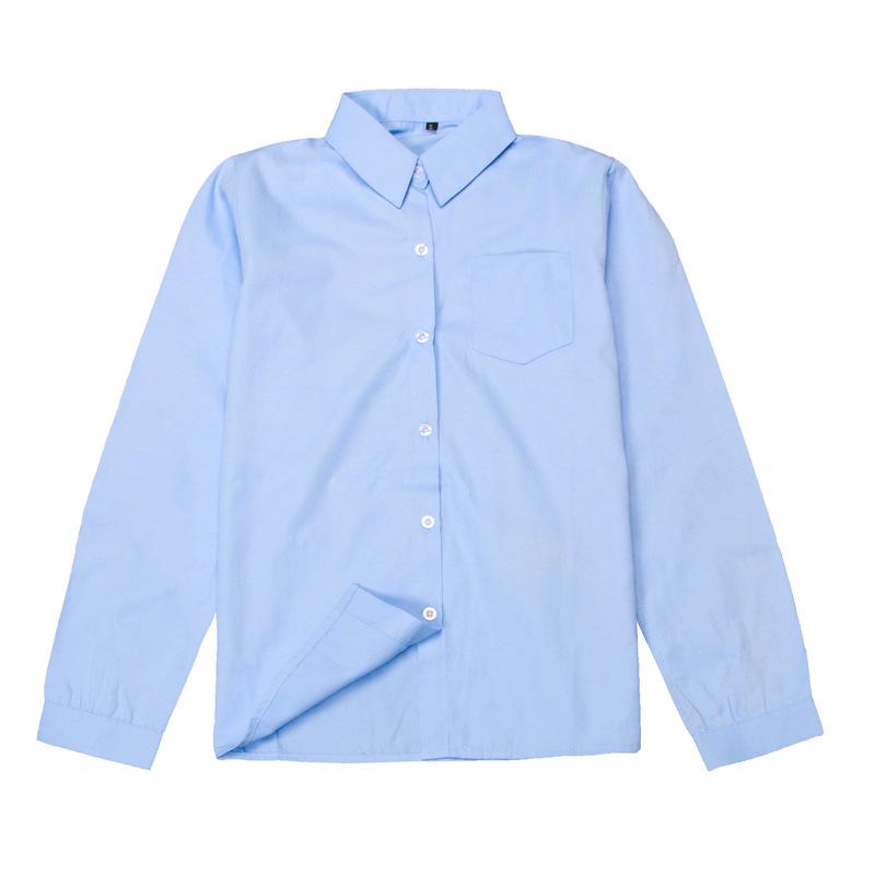 Women's Long Sleeve Pointed Collar JK Uniform Shirt for Students and Workwear (Spring/Autumn)