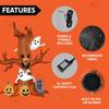 Joyfy Halloween Inflatable 8 FT Scary Tree Halloween Tree with Ghost and Build-in LEDs Blow up Yard Halloween Inflatables