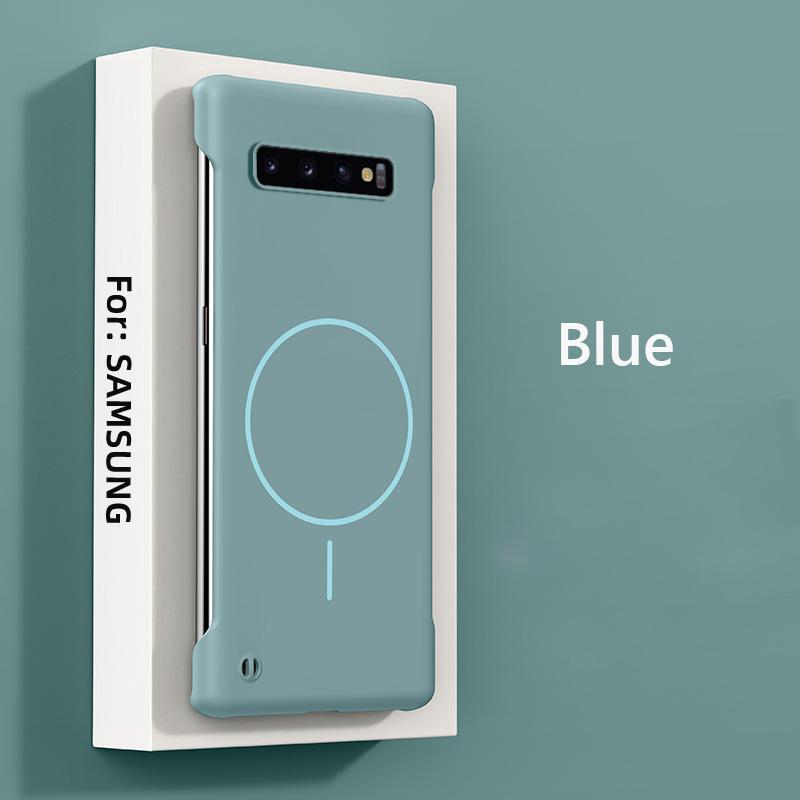For Magsafe Frameless Magnetic Wireless Charging Phone Case For Samsung Galaxy S10 Plus S10Plus Slim Hard Back Cover