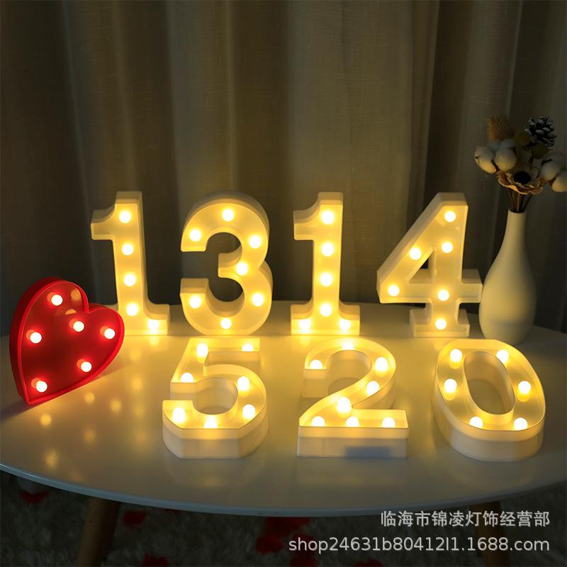 LED Letter String Lights for Weddings, Proposals, Valentine's Day & Decorations