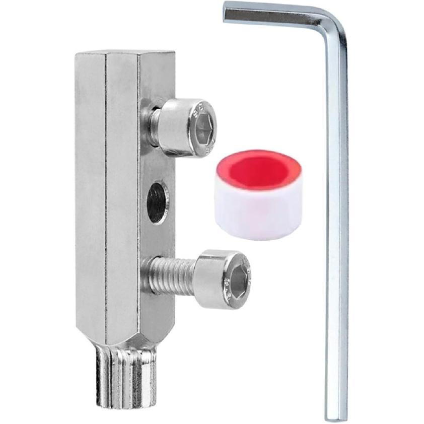 Stripped Screw Extractor, with Tape, Water Pipe Screw Removal Tool Broken Bolt Remover for 1/2 Inch 3/4 Inch Pipes Valve Faucet, Faucet Angle Valve
