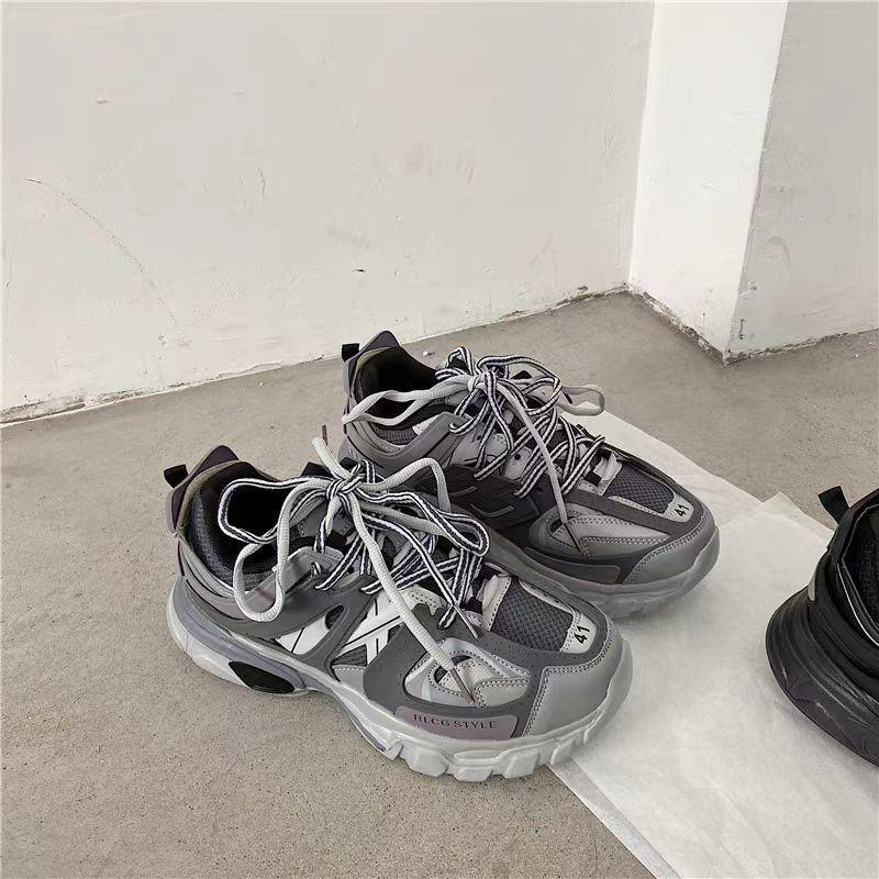 Summer New Niche Dad Shoes Men's Trendy Versatile Student Thick-soled Heightening Breathable Casual Shoes