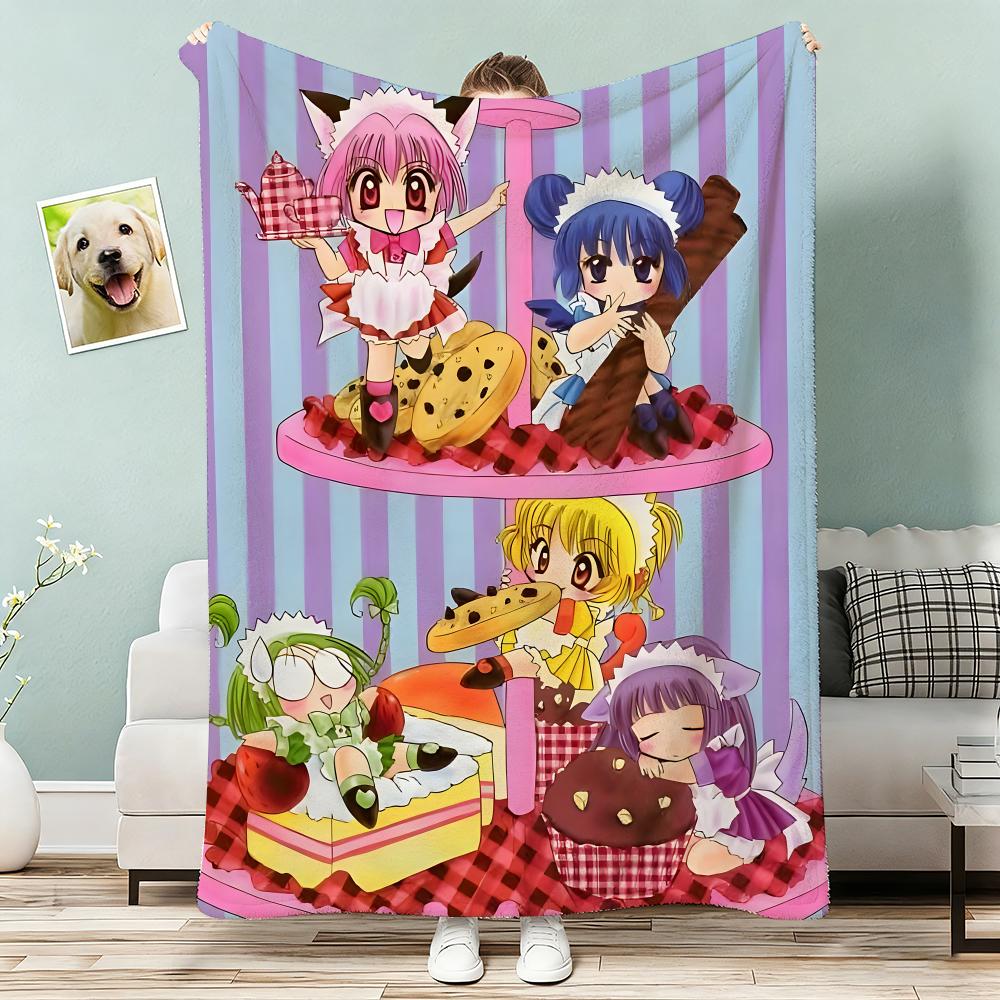 Tokyo MMew Mew Throw Lightweight g Flannel Blanket Soft Skinfriendly for Summer Cooling