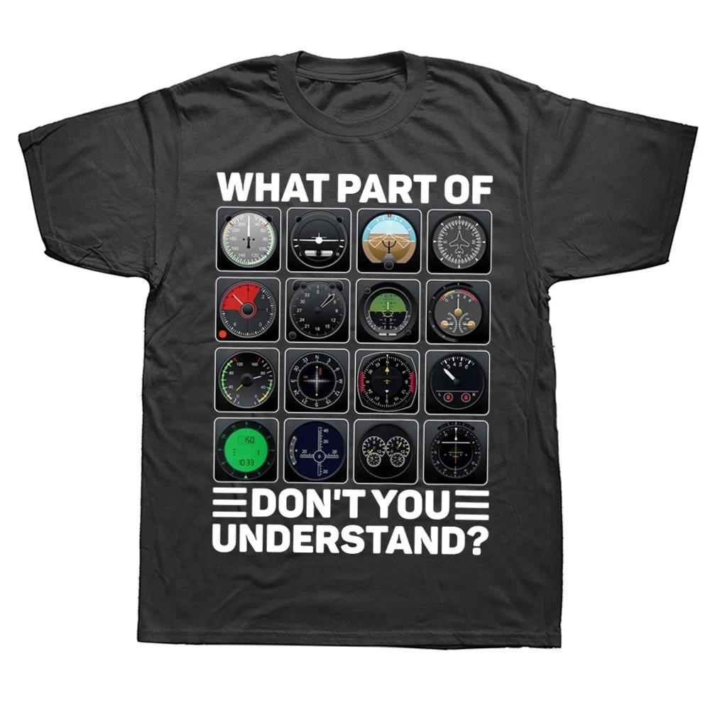 

Birthday Gifts Airplane Pilot Tools Instruments T Shirts Airline Aircraft Graphic Streetwear Short Sleeve T-shirt Men Clothing 4XL