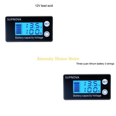 F26C Battery Meter Monitor DC7-68V Digital Battery Capacity Tester Battery