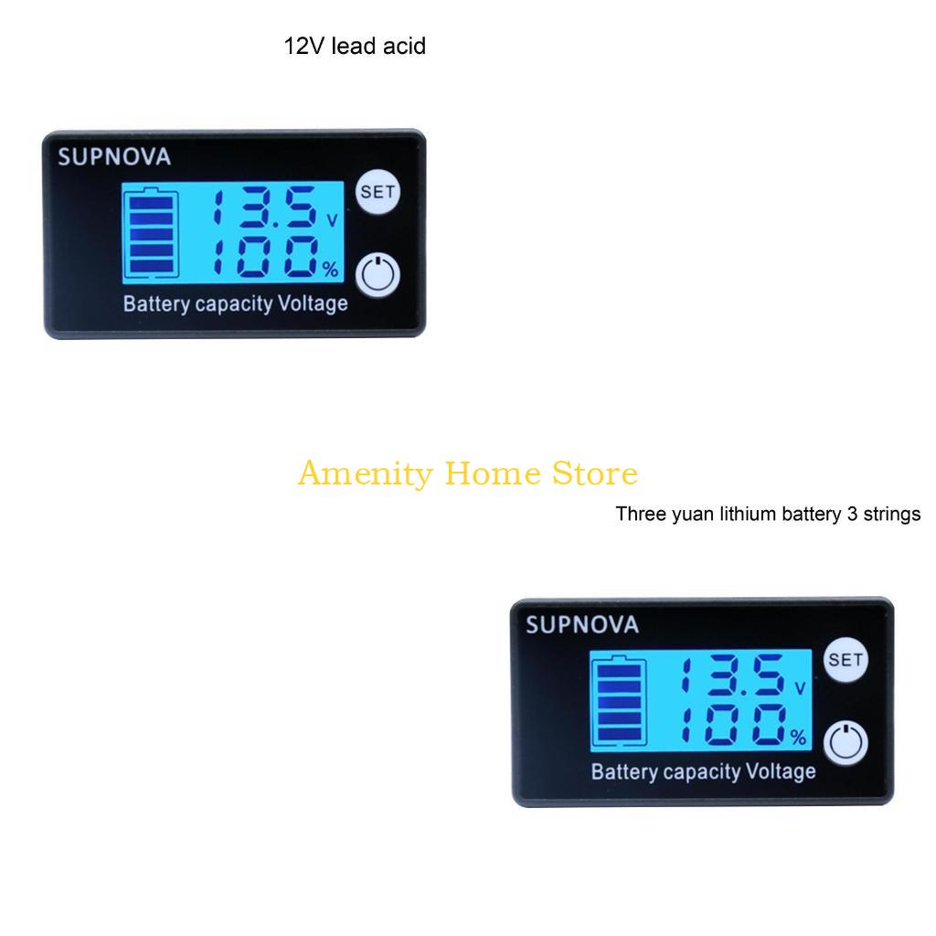 F26C Battery Meter Monitor DC7-68V Digital Battery Capacity Tester Battery