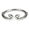 Stainless Steel Snake-Shaped Penis Cock Ring Delayed Ejaculation Erection Ring Semen Locking Rings Glans Massage Sex Toy for Men