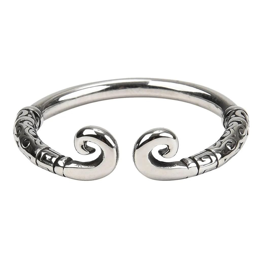 Stainless Steel Snake-Shaped Penis Cock Ring Delayed Ejaculation Erection Ring Semen Locking Rings Glans Massage Sex Toy for Men