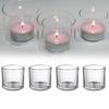 Votive Clear Glass Candle Holders Mini Candle Tea Light Holders Decor Christmas