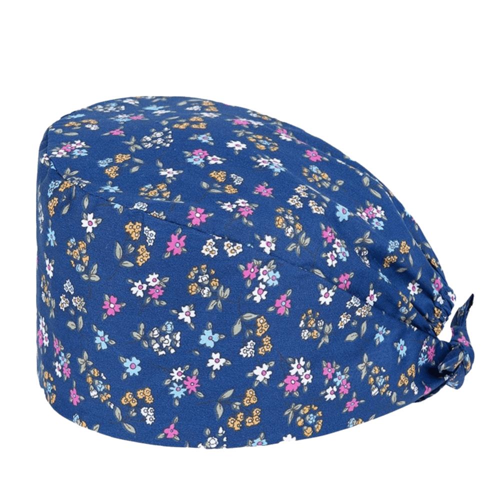 Unisex Cartoon Printing Scrub Cap Adjustable Buckle Print Design Lab Scrub Hat Breathable Soft Pure Healthcare Hats Pet Hospital