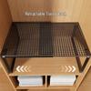 Retractable Wardrobe and Shoe Cabinet Shelf Divider for Dorms