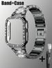 Superior Bling Band Case Cover Protective For Apple Watch Stainless Steel Strap 40mm 41mm 42mm 44mm 45mm 46mm