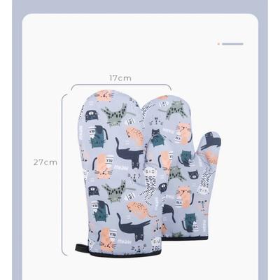 Microwave Mitts Gloves Anti-scald Heat Resistant Insulation Non-slip Kitchen Tools Oven Mitts Baking Accessories
