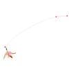 Pet Feather Teaser Retractable Wand Interactive Feather Toys Fishing Rod for Cats Play Exercise