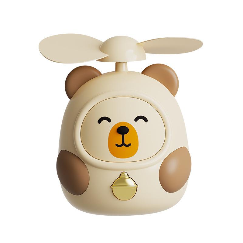 2025 New Cute Capybara Mini Portable Fan Handheld Small Fan Usb Charging 2-Speed Handheld Fan Suitable For Office Outdoor Travel
