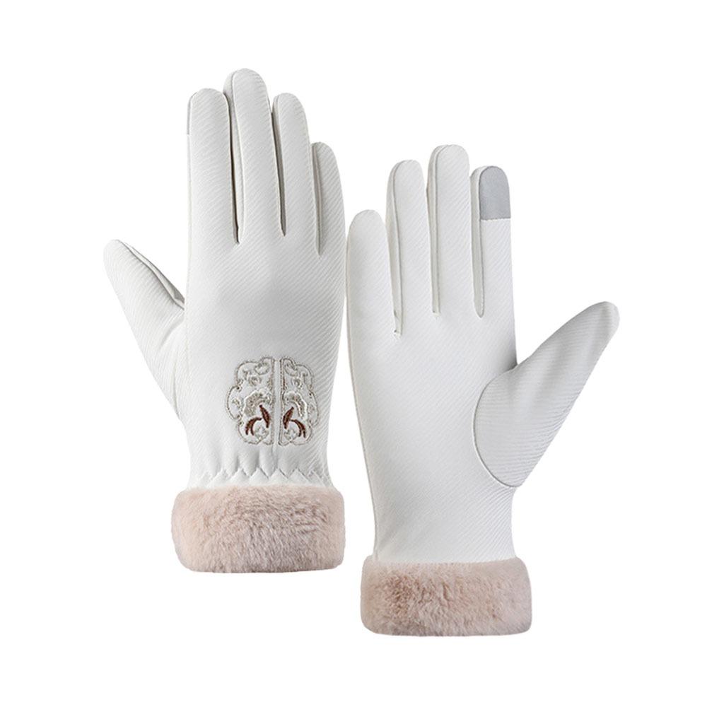Touchscreen Winter Gloves Windproof Thickened Thermal Gloves Outdoor Sports Gloves  for Women