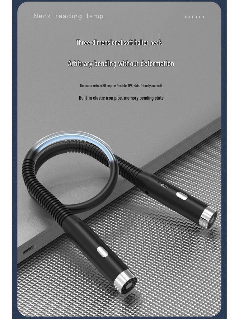 Portable Multi-Functional Neck Reading Light with Eye Protection for Students