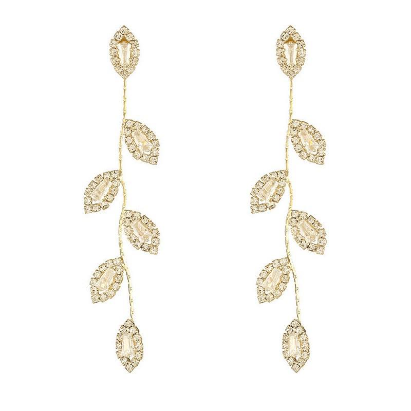 925 Sterling Silver Full Diamond Tassel Earrings – High-End European & American Style, Super Shiny, Luxurious Ear Jewelry for Women.