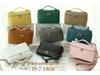 Genuine Leather Ostrich Pattern Women's Handbag & Crossbody Cosmetic Bag