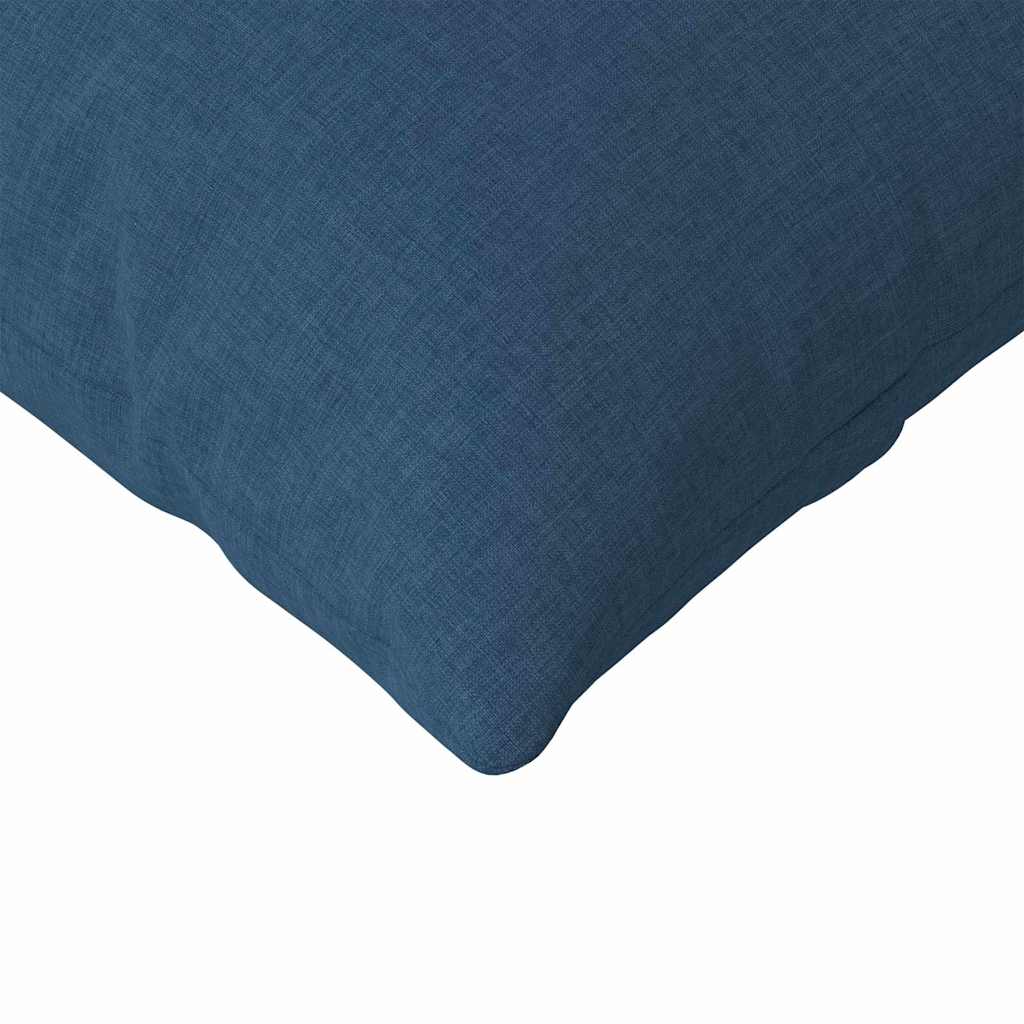 Sofa Cushions 2 Pcs Blue 120 X 40 Cm Fabric
